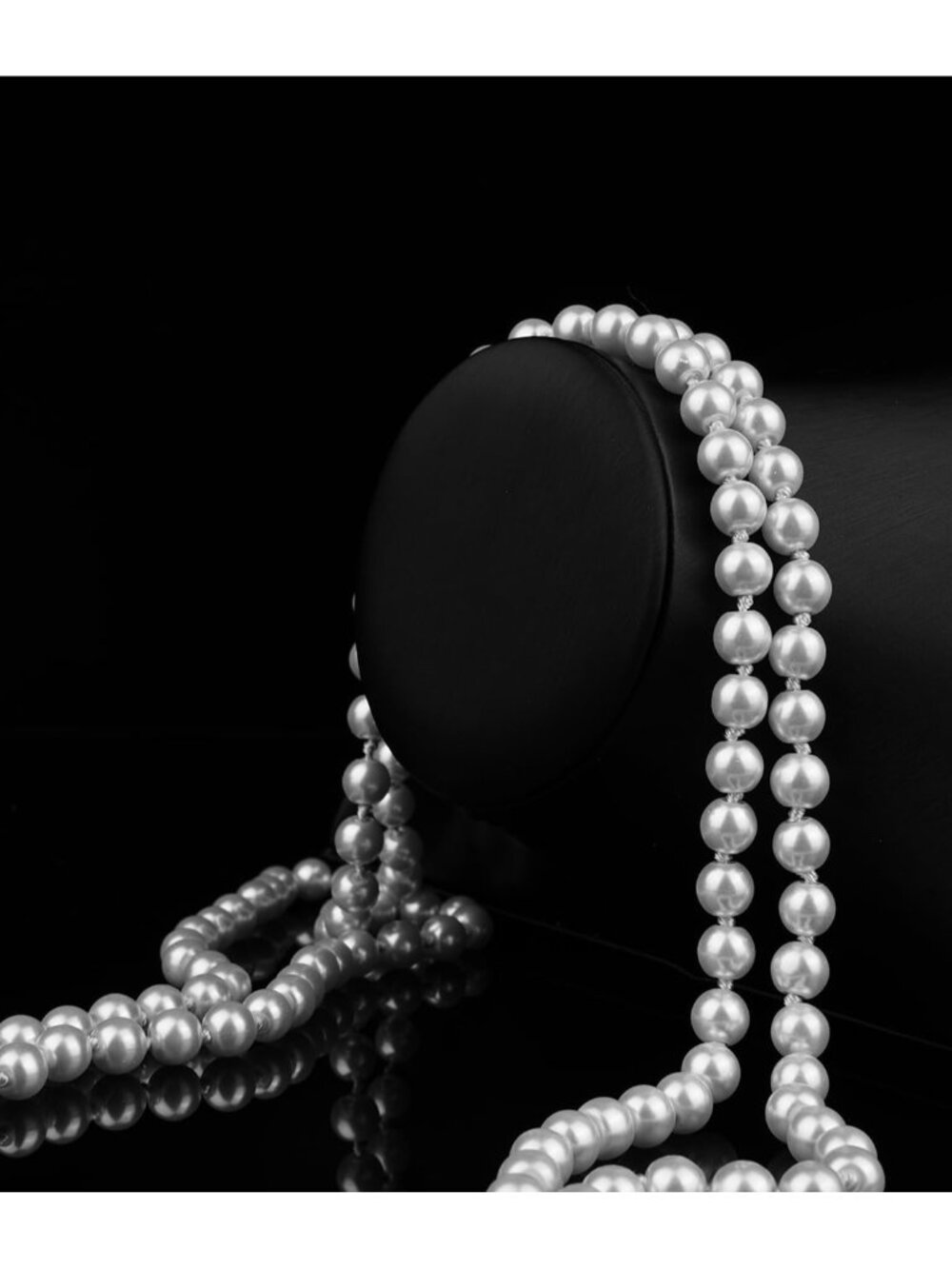 1920s Pearls Necklace Fashion Faux Pearls Gatsby Accessories Vintage Costume Jew - Picture 4 of 8